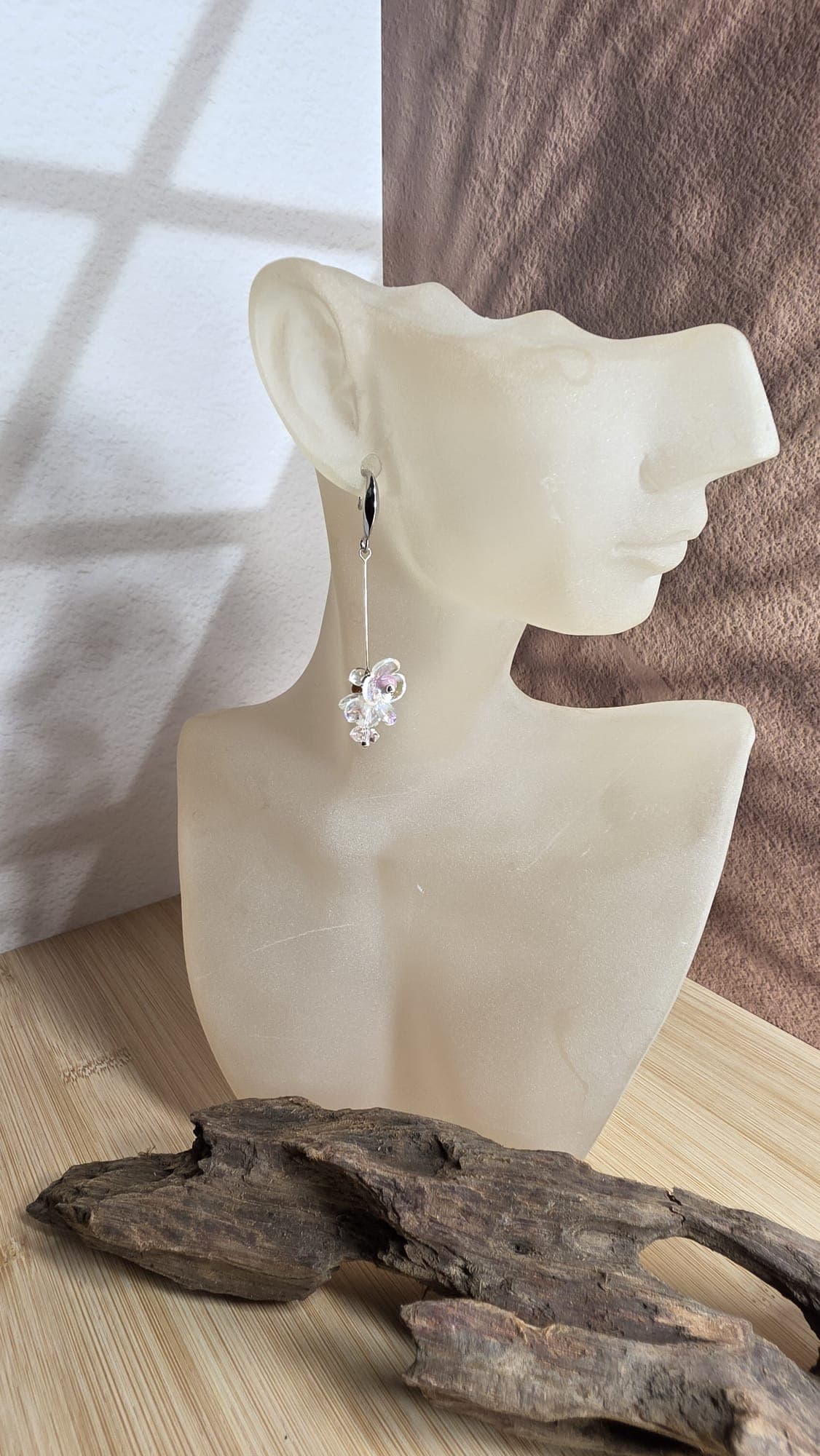 Obsidian Moon Earrings